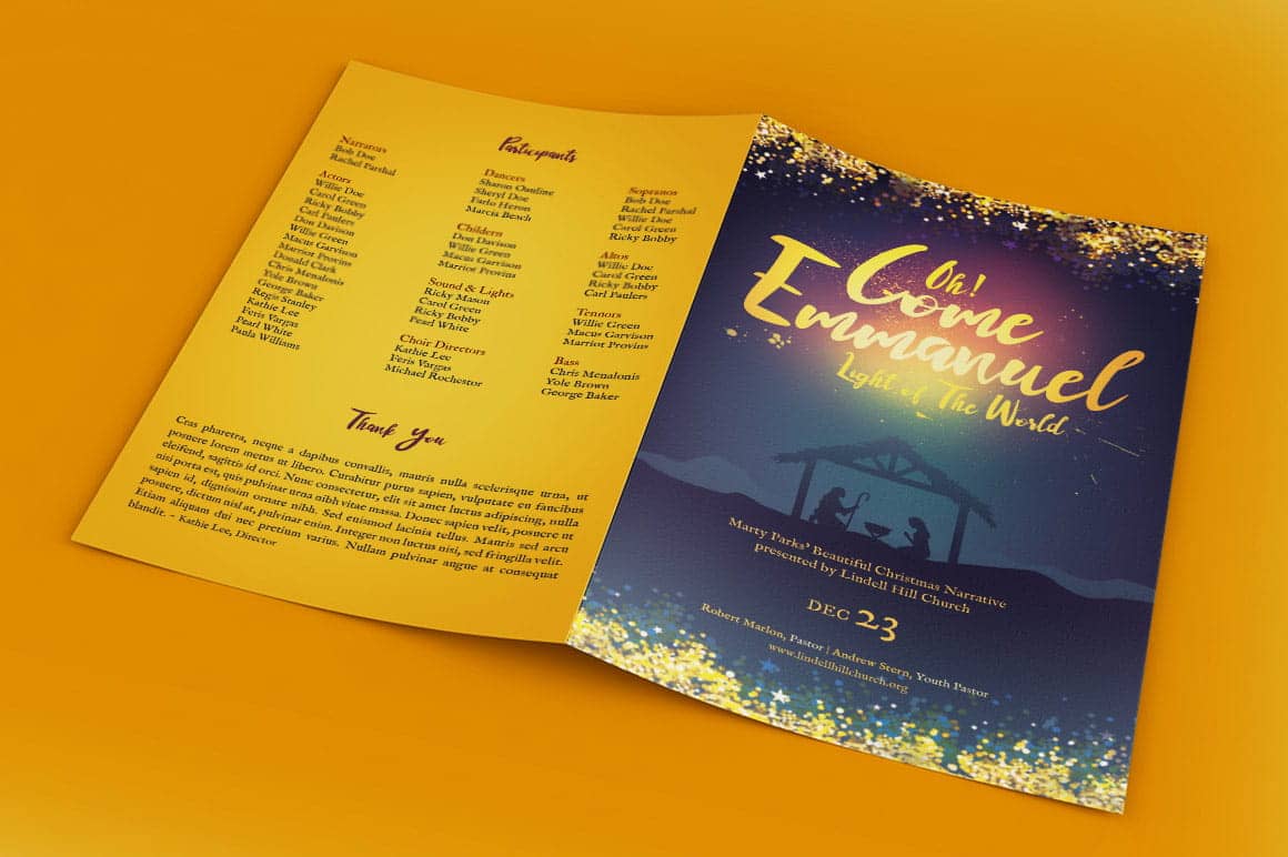 Emmanuel Christmas Program Template - Templates Emmanuel Christmas Program Template - Templates - 1 Emmanuel Christmas Program Template - Templates - 2 Emmanuel Christmas Program Template - Templates - 3 Emmanuel Christmas Program Template - Templates - 4 Emmanuel Christmas Program Template - Templates - 5 Live Preview → Emmanuel Christmas Program Template