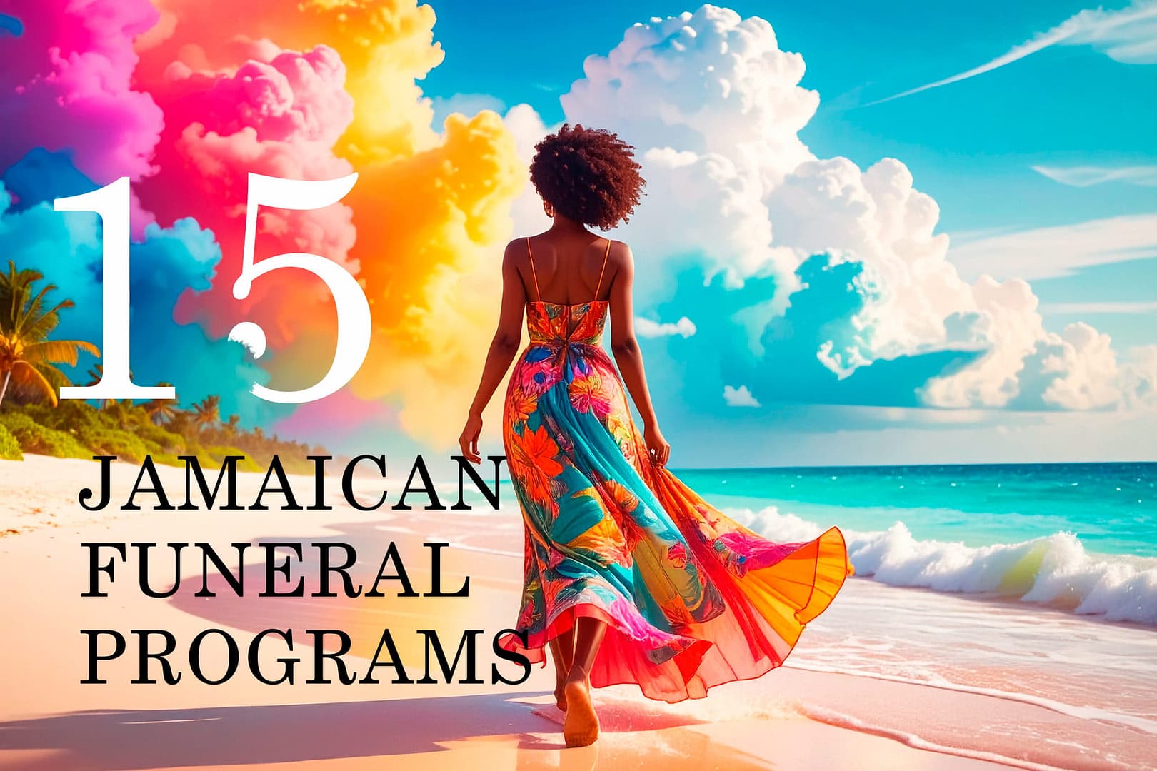 Jamaican Funeral Program Template
