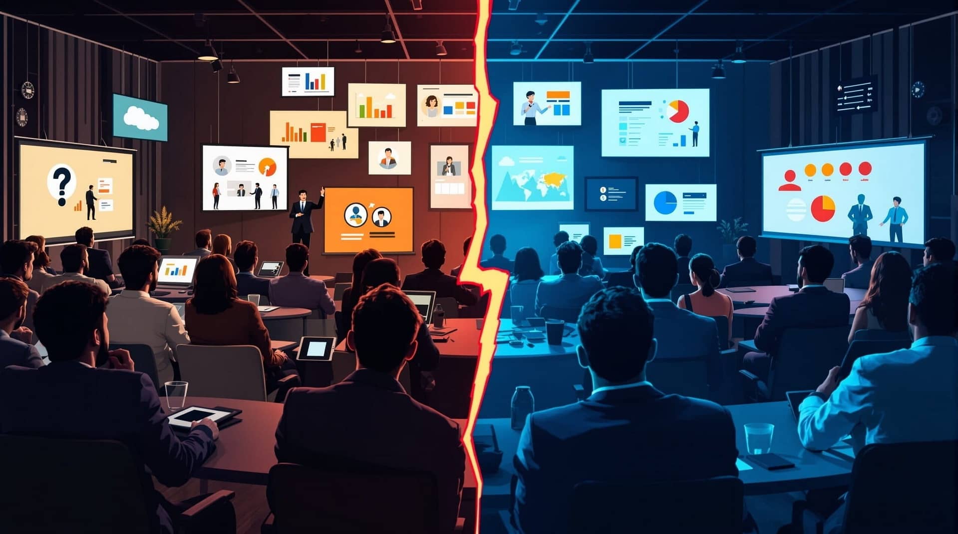 Why Business Presentations Fail vs Professional Template Success - GraphicMule