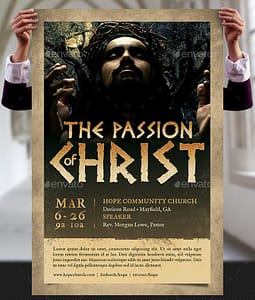 Passion of Christ Flyer and Poster Template