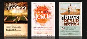 Church Easter Flyer Template Bundle
