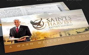 Church Visitor Welcome Card Template