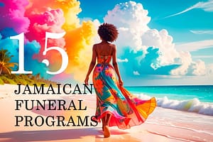 Jamaican Funeral Program Template