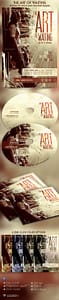 The Art of Waiting Retro Flyer and CD Template