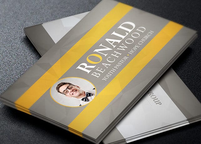 Youth Pastor Business Card Template