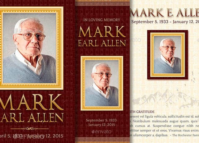 Legacy Funeral Stationery Template Set