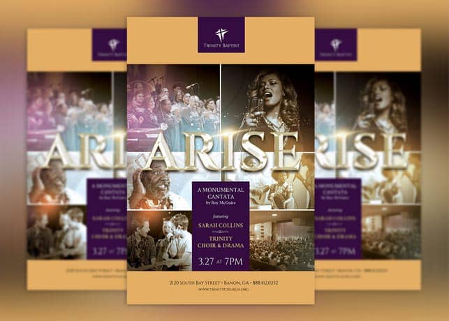 Arise Cantata Flyer and Poster