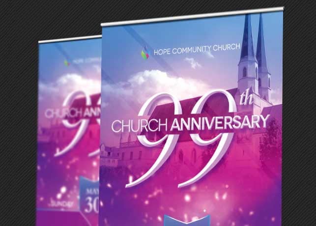Church Celebration Banner Template