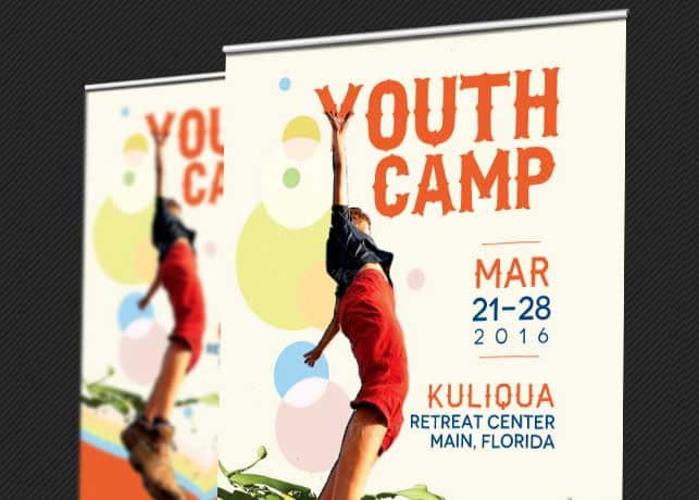 Youth Camp Banner Template