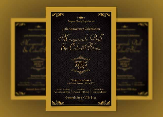 Anniversary Ball Flyer Template