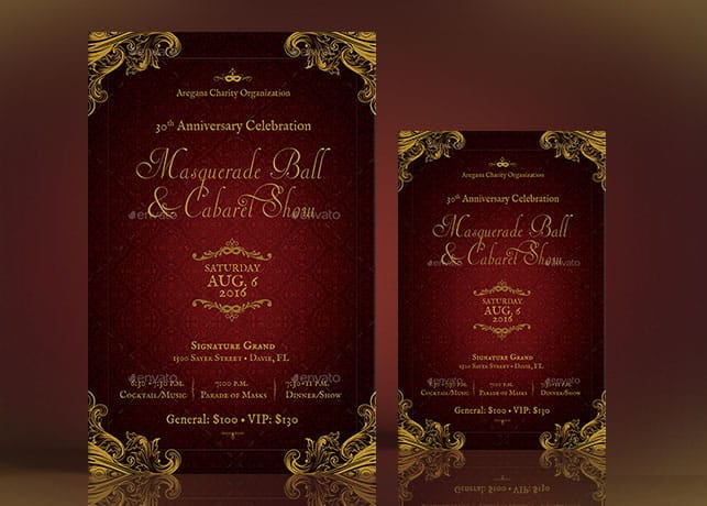 Masquerade Ball Flyer Poster Template