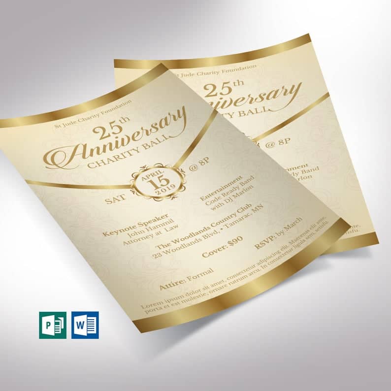 Anniversary Church Flyers
