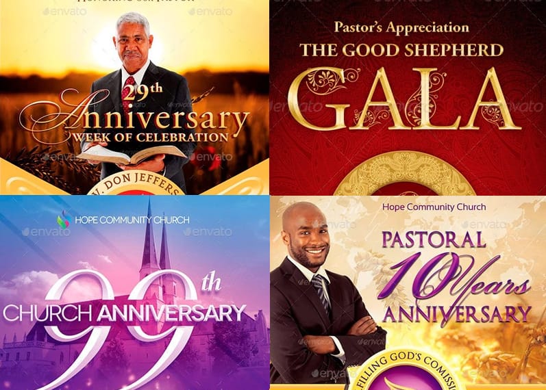 Pastor Appreciation Flyer Templates